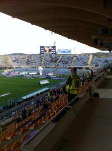 Stadio Artemio Franchi, la Curva Ferrovia vista dalla tribuna